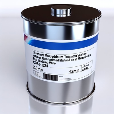 Chromium Molybdenum Tungsten Vanadium Reinforced Martensitic Surfacing Flux CorJH-224 Flux Cored Hardfacing Welding Wire